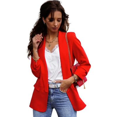Corinna - Eleganter Blazer mit Schmaler Passform und Anzugkragen für Frauen