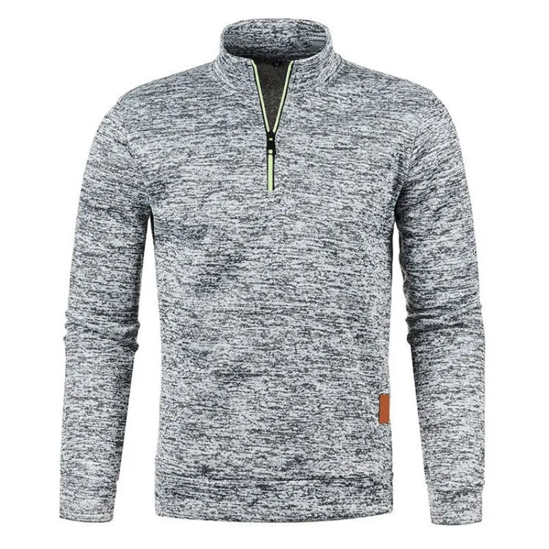 Cedric - Herren Pullover mit Halbreißverschluss