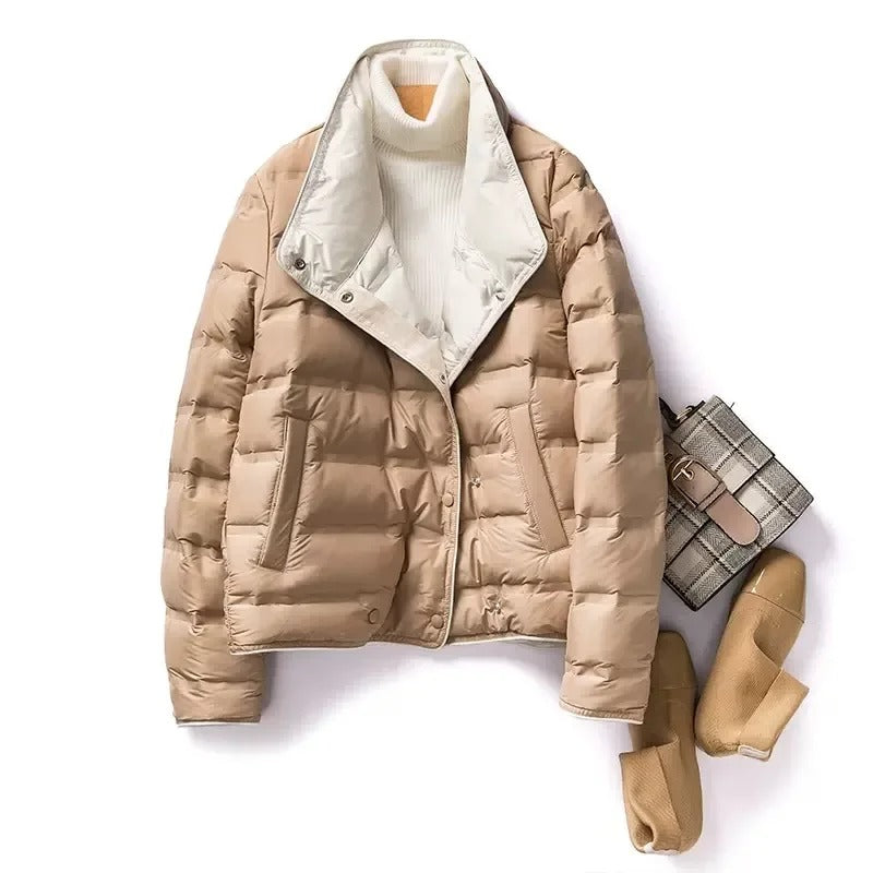 Alona - Daunen-Winterjacke mit Stehkragen für Frauen