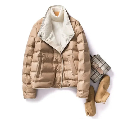 Alona - Daunen-Winterjacke mit Stehkragen für Frauen
