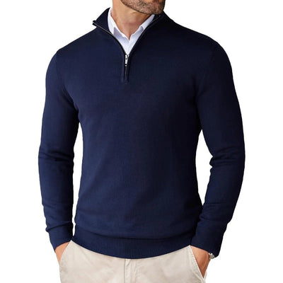 Matteo - Herren Pullover mit Halbreißverschluss