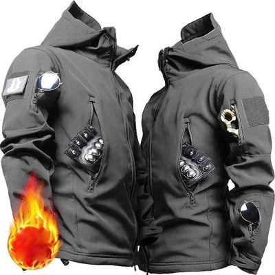 Logan - Herren Taktische Fleecejacke mit Tarnmuster