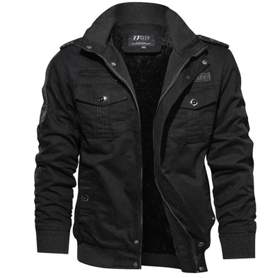 Max - Herren Military-Style Jacke mit taktischem Design