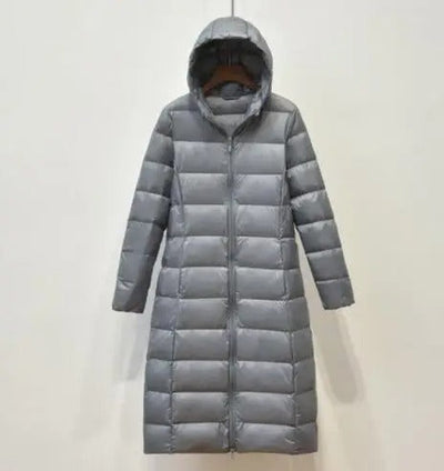 Nibba- Lange Daunen-Pufferjacke für Damen