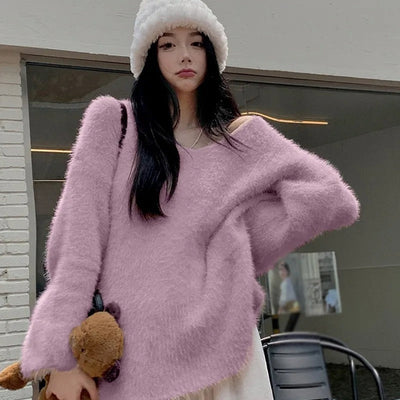 Celina - Damen Kuschel-Pullover im Oversize-Look