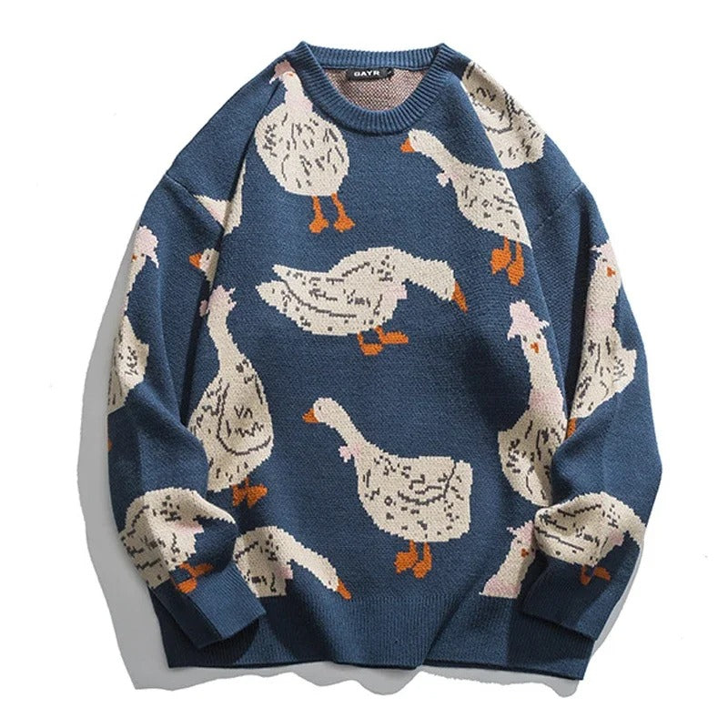 Franz - Herren Pullover mit Gänsemotiv