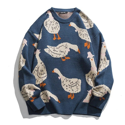 Franz - Herren Pullover mit Gänsemotiv