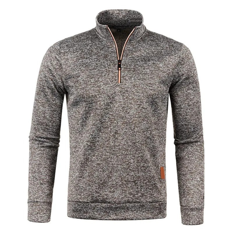 Cedric - Herren Pullover mit Halbreißverschluss