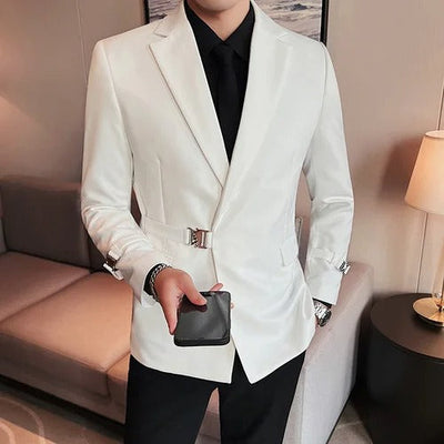 Matteo - Herren Blazer mit Schnallendetail