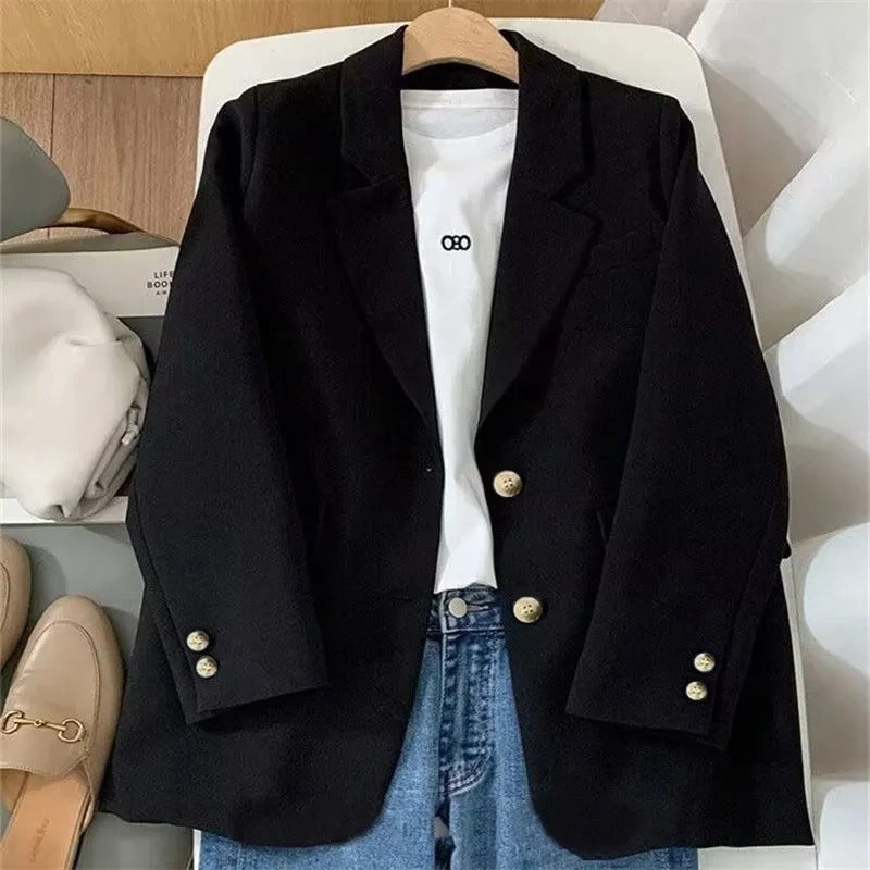 Elena - Damen Blazer mit Goldknöpfen
