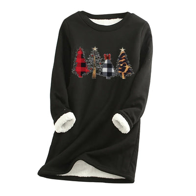 Jana - Damen Weihnachtspullover mit Tannenbaum-Design