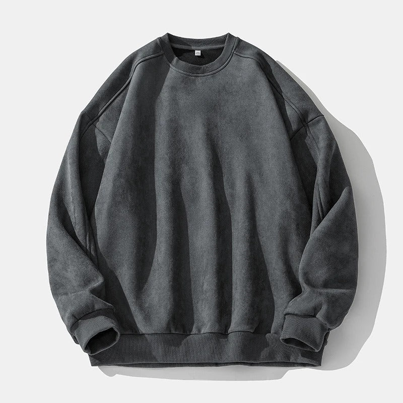 Jeppe - Warmer Pullover mit Wildledertextur für Männer und Frauen