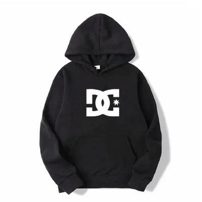 Kim - Kapuzenpulli mit Lockerer Passform und DC Buchstabenaufdruck für Männer und Frauen