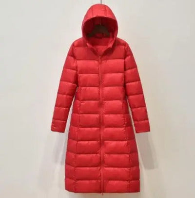 Nibba- Lange Daunen-Pufferjacke für Damen