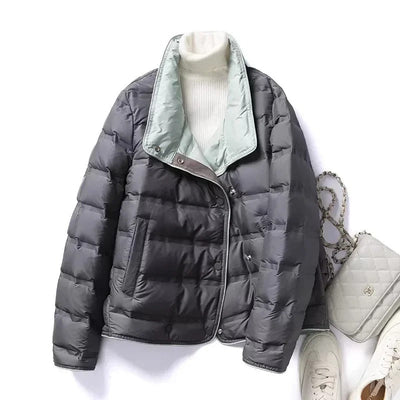 Alona - Daunen-Winterjacke mit Stehkragen für Frauen