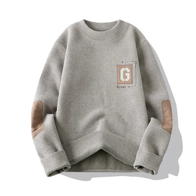 Henrik - Herren Pullover mit Patch-Details