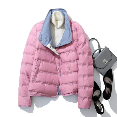 Alona - Daunen-Winterjacke mit Stehkragen für Frauen