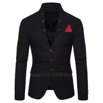 Chester - Anzugjacke mit schmaler Passform und einreihig für Männer