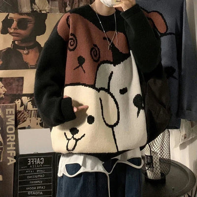 Benji - Herren Strickpullover mit Tiermotiv