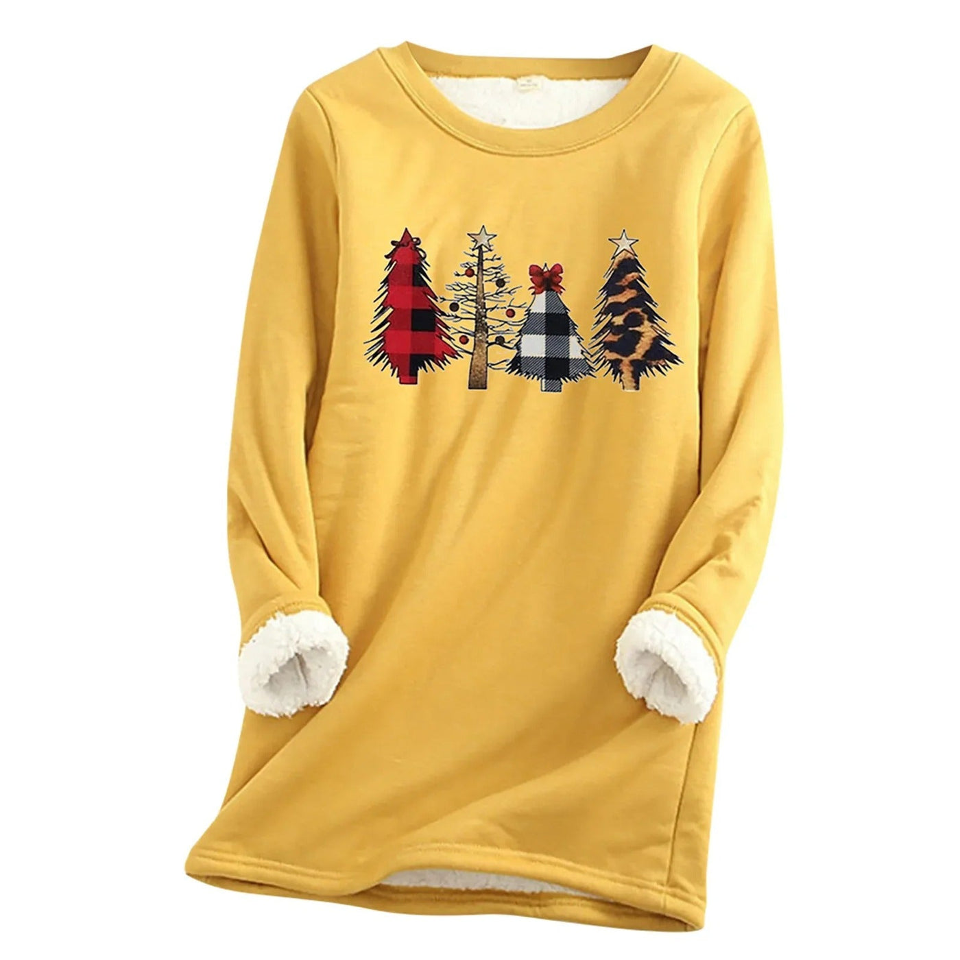 Jana - Damen Weihnachtspullover mit Tannenbaum-Design