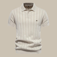 Leichtes und elegantes Poloshirt für den Alltag in Beige