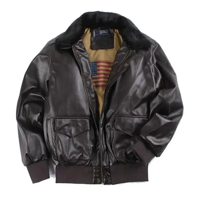 Vintage lederjacke ohne kapuze für herren | perfekt für den alltag