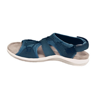 Shynna | Damen Sommersandalen Elegant Feminin Modern Leicht Komfort in Marineblau