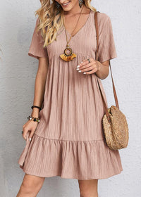 Bora | Figurschmeichelndes Sommerkleid in Rosa