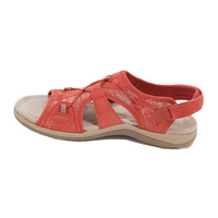 Shynna | Damen Sommersandalen Elegant Feminin Modern Leicht Komfort in Rot