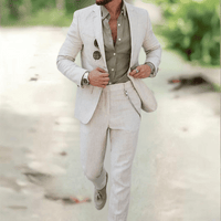 Vincent | Herren Zweiteiliger Anzug Sakko Hose in Beige