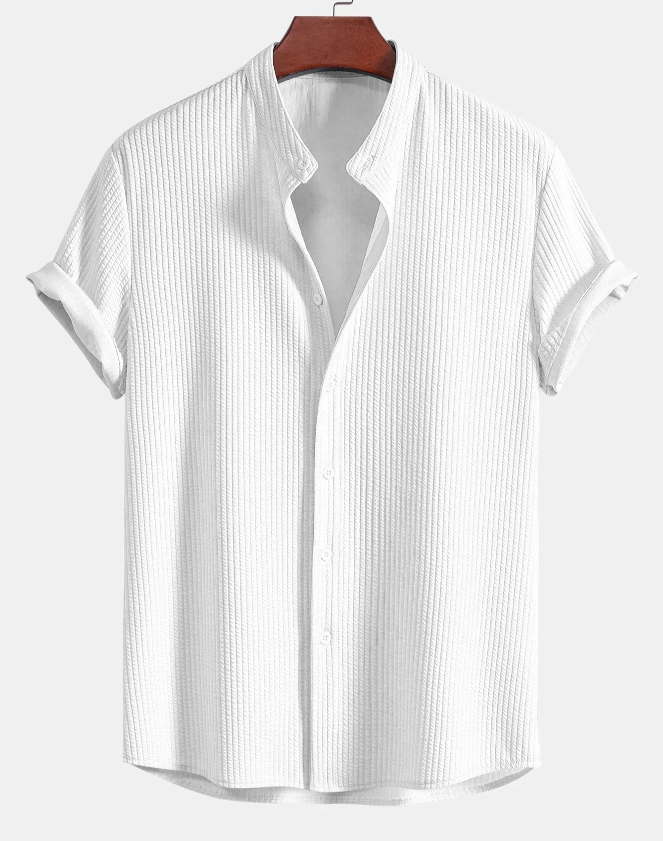 Fudus | Herren Weiß Hemd Kurzarm