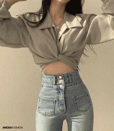 Bruso® | Heidi-Mode Wickelbluse