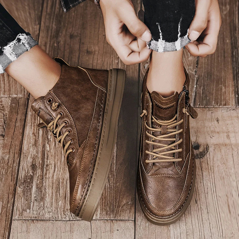 Katerpillar Lederschuhe eva Gummisohle