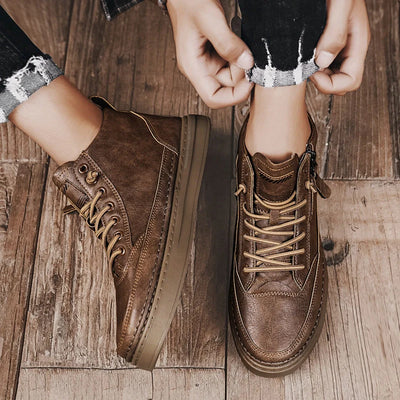 Katerpillar Lederschuhe eva Gummisohle