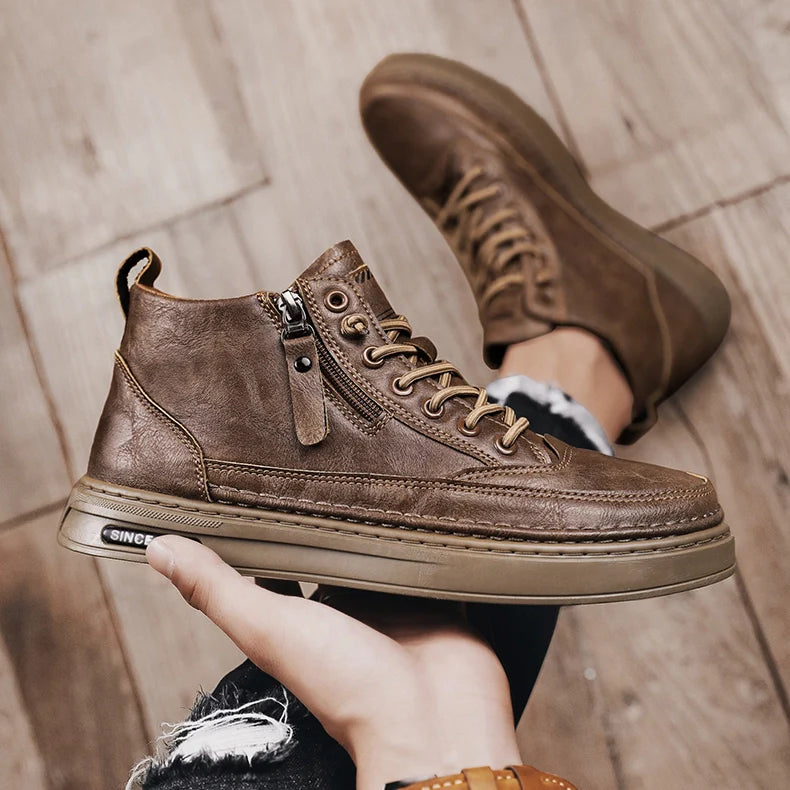 Katerpillar Lederschuhe eva Gummisohle