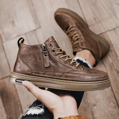 Katerpillar Lederschuhe eva Gummisohle