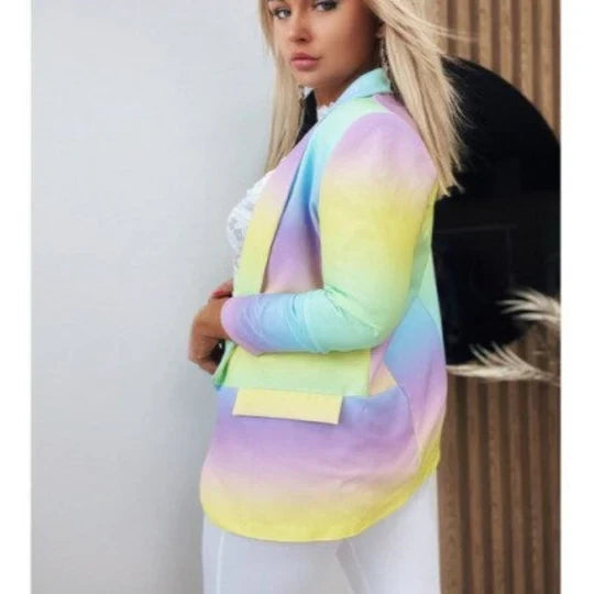 Thanea | damen langarm tie dye blazer