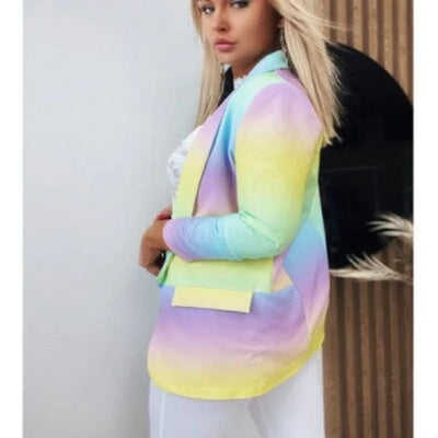 Thanea | damen langarm tie dye blazer