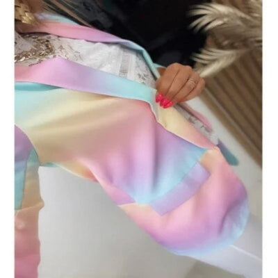 Thanea | damen langarm tie dye blazer