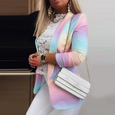 Thanea | damen langarm tie dye blazer