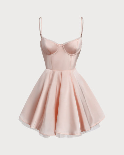 Fudus | Romantisches Sweetheart Slip Mini Kleid