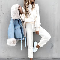 Cyntia - Komfortables, gemütliches Loungewear-Set für Damen in Weiß